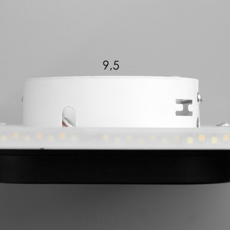Bra "Castillio" LED 42W white-black D.20cm-7