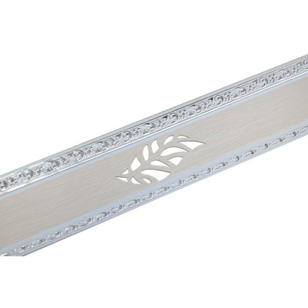 Bar for the cornice “leaf”, height 7 cm, length 25 m, silver color, white ashes