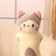 Soft toy "cat", 50 cm, light gray color