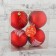 Set of balls plastic D-8 cm, 4 pcs "Christmas tree" red