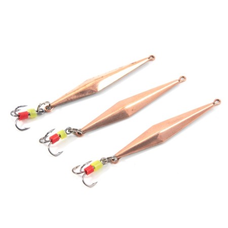 Vertical spin "Yaman" killer with a tee, size 40 mm, 3.5 g, color copper