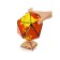 Designer Wooden 3D Ewa Globe Icosahedron with a secret (box, safe) red