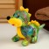 Soft toy "Dracos", shiny, 17 cm, green color
