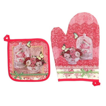 Set "Dolyana" Shantal: mittens 18x26 cm, severity 17x17 cm, martial 162 g/m2