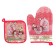Set "Dolyana" Shantal: mittens 18x26 cm, severity 17x17 cm, martial 162 g/m2