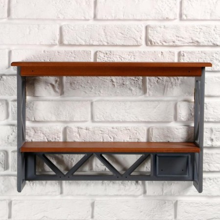 Loft shelf, binarian, 49 × 33 × 14 cm, nut-1