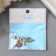 Decor for creativity plastic "drop with golden flowers" transparent crystal 2x1.2 cm