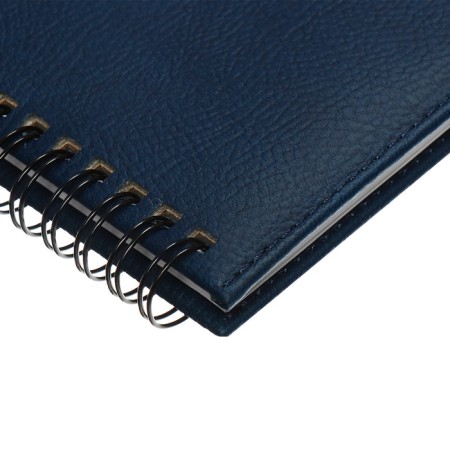 Dated planning 2025, 310 x 145mm, 64 sheets, Devente. Vertical, solid cover, leatherette with foam rubber, embossing, block 70, blue-3