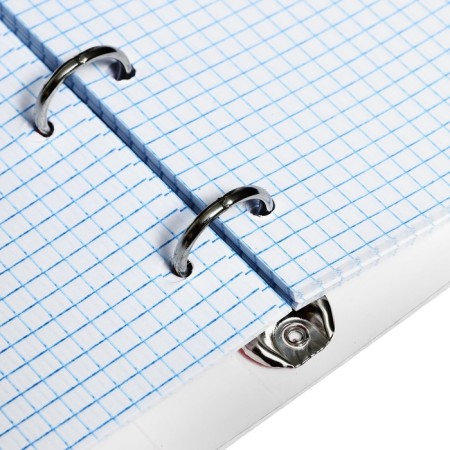 A notebook on the rings of A5 80 sheets in the Calligrata cell "Coopybook. Vivamagenta", plastic cover, offset unit-6