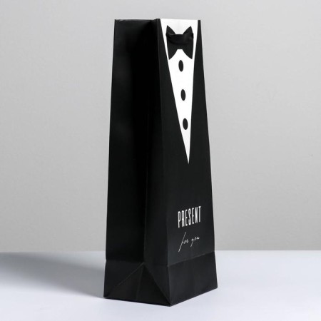 Gift Pack Laminated for a bottle, packaging, Present for Man, 13 x 35 x 10 cm-3