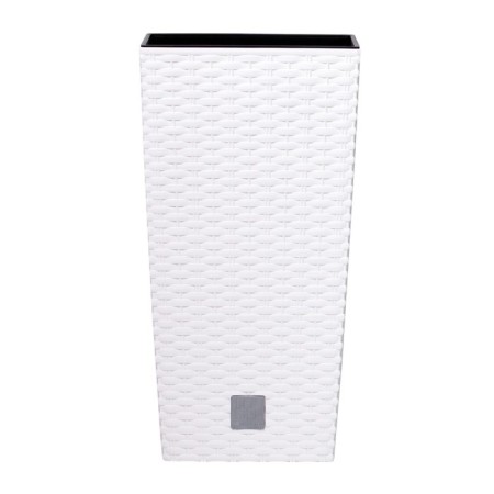 Kashpo Rato Square, 2 subjects: internal and outer capacitance, 21 and 49 l, white color
