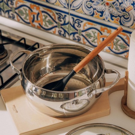Stainless steel pan Sl Home "Olla", 4 l, d = 22 cm, h = 10.5 cm, with a lid, the capsule, induction-5