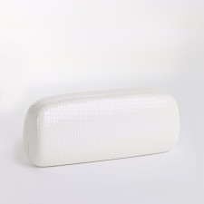 Case for glasses on the cracker, length 15 cm, white color
