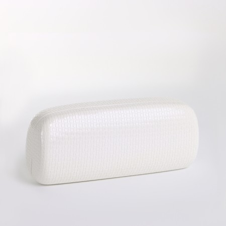 Case for glasses on the cracker, length 15 cm, white color