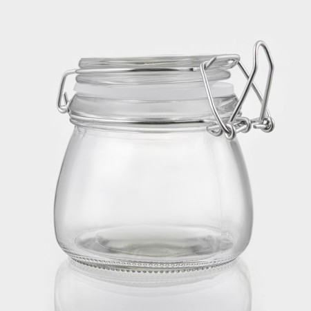 Glass jar for spices with the Bugel Castle "Optima", 100 ml, 9 × 7.2 × 7.5 cm-1