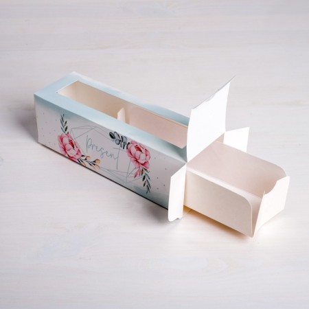 Box for Makarun, confectionery packaging, “Sweet Gift” 18 x 5.5 x 5.5 cm-1