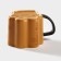 Ceramic mug "Tiger's paw", 350 ml, orange color