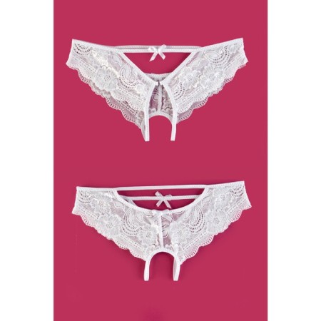 Erotic lace panties EROLANTA, white color, size 46-48-2