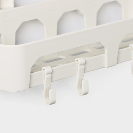 Regiment on vacuum suction cups, 30 × 13 × 16 cm, white color-1