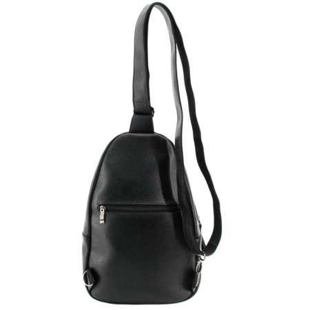 Male bag, genuine leather, black 25x9x35 cm-1
