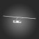 ST LUCE Painting SL595.111.01. 1x15 W, LED, 4000K, 75.5x5 cm, chromium color