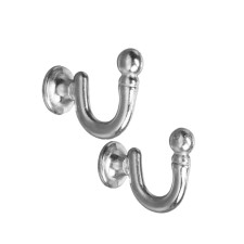 Hook for curtains ks003, one -rod, color chromium