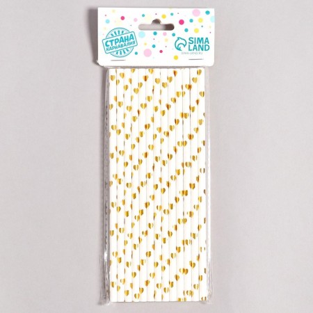 A tube for the cocktail "Heart", set 25 pcs.-2