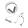 Headphones Xtrike Me GH-712, game, full-size, backlight, Mic, USB + 3.5mm, 2 m, white