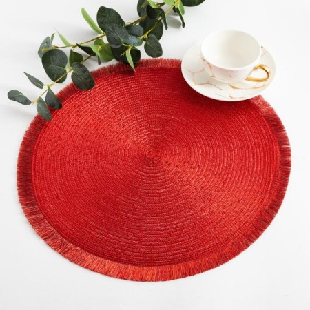 Serving shade "Shine", central red, d 38 cm