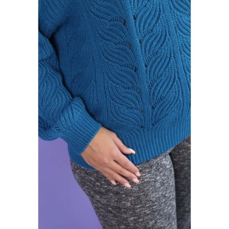 Female jumper, size 54, blue color-2
