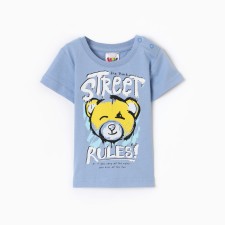 T -shirt for a boy, blue color, height 92 cm