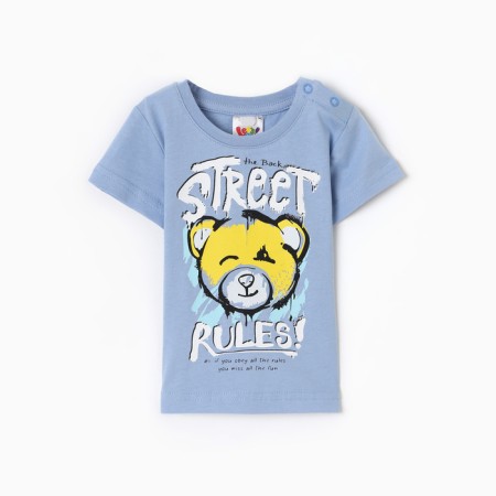 T -shirt for a boy, blue color, height 92 cm