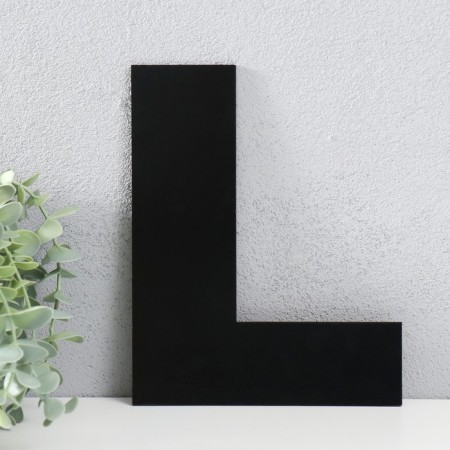 The panel of the letter "l" 16x20 cm, black