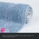 A set of mats for the bathroom IDDIS, 65x45 cm, 45x45 cm, microfiber, blue color
