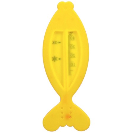 The thermometer for the bathroom "Fish", yellow color