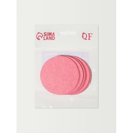 Sponge d/washing cellulose (nab 10pcs price for nab) d6.5cm pink package QF-3
