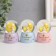 Souvenir Polystone Water Ball Light "Bunny for the month" MIX 4x4x6.7 cm