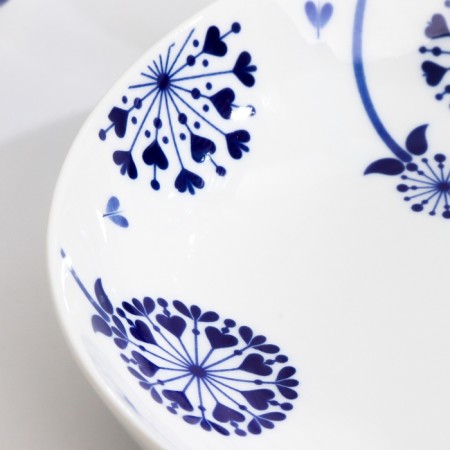 Deep plate "Roman Dandelion", D-205mm, Neo Gzhel-2