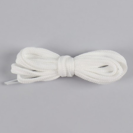 Shoes for shoes, steam, flat, 6 mm, 90 cm, packing 25 pcs, white color-1