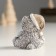 Souvenir Polystone "Bear in a hat/cap, sits" Gray mix 5.5x3.5x5.5 cm