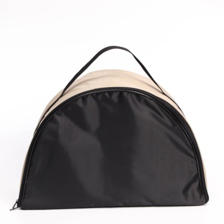 Bag - Animal carrying, semicircular, nylon, 39 x 19 x 27 cm, beige-2
