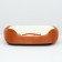 Lynchin-Divan for animals "Bone", 45 x 30 x 15, white-brown