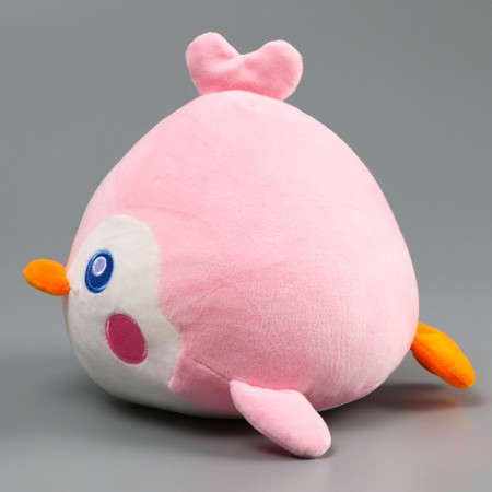 Soft toy "Penguin", 19 cm, pink-white color-2
