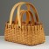 A set of wicker baskets, 26x16.5x12/25 cm, 19x12x10/20 cm, 2 pcs, sequoia