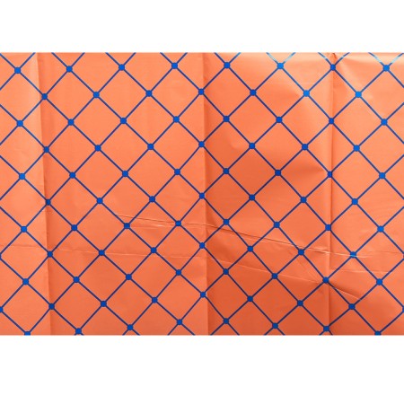 The tablecloth "Squares", 137 × 183 cm., Orange color-4