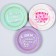Disposable paper plate "Happy birthday, daughter", 18 cm (set 6 pcs)