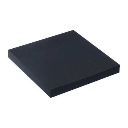 Block with a sticky edge of 76mm x 76mm 100l, black