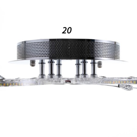 Causteen with PDU 1840/3SL LED 72W 3000-6000k Dimmer silver 56.5x56x7.5 cm Bayerlux-5