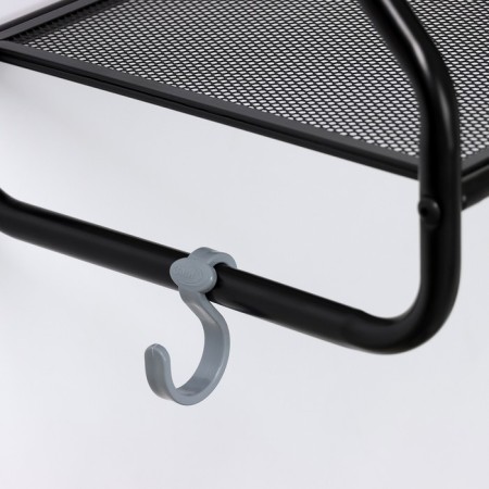 Wall -mounted shelf "Barcelona 11", 45 × 24.5 × 30 cm, black color-3
