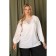 Female blouse, size 52, white color